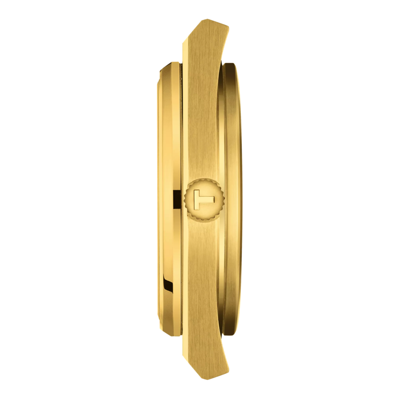 Profile view of the watch case Tissot PRX Powermatic 80 Damian Lillard Special Edition 40mm
