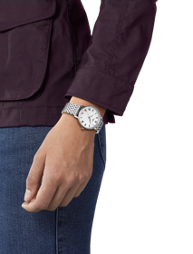 Simulation of the watch Tissot Everytime 34mm on a wrist