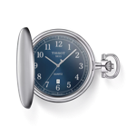 Vista frontal del reloj Tissot Savonnette con sombra