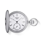 Vista frontal del reloj Tissot Savonnette Mechanical con sombra