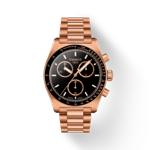Front view of the watch Tissot PR516 Quartz Chronograph with shadow