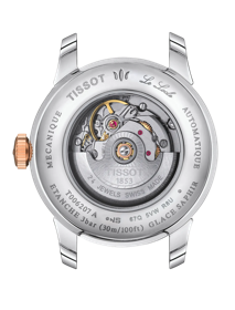 Back view of the watch case 티쏘 르로끌 오토매틱 레이디 (29.00)