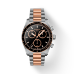 Front view of the watch Tissot PR516 Quartz Chronograph with shadow