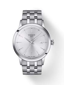 Front view of the watch Tissot Classic Dream with shadow