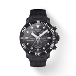 Front view of the watch Tissot Seastar 1000 Chronograph with shadow