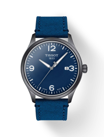 Front view of the watch Tissot Gent XL with shadow