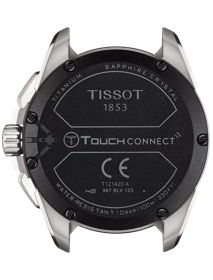 Back view of the watch case Tissot T-Touch Connect Solar