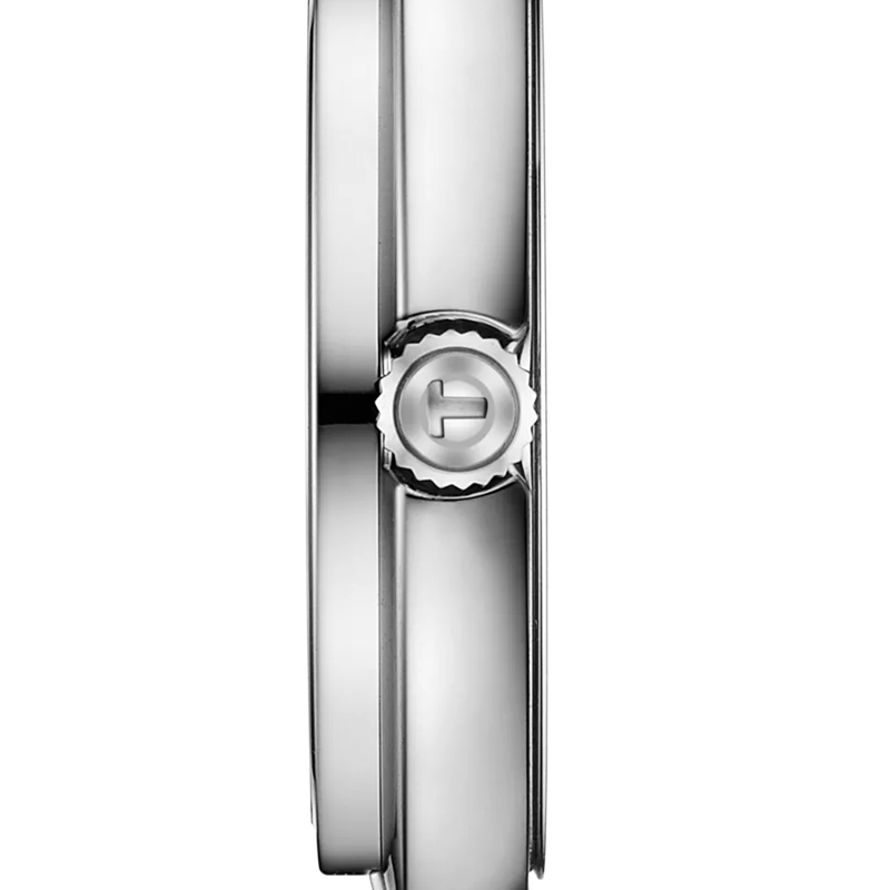 Profile view of the watch case Tissot Flamingo