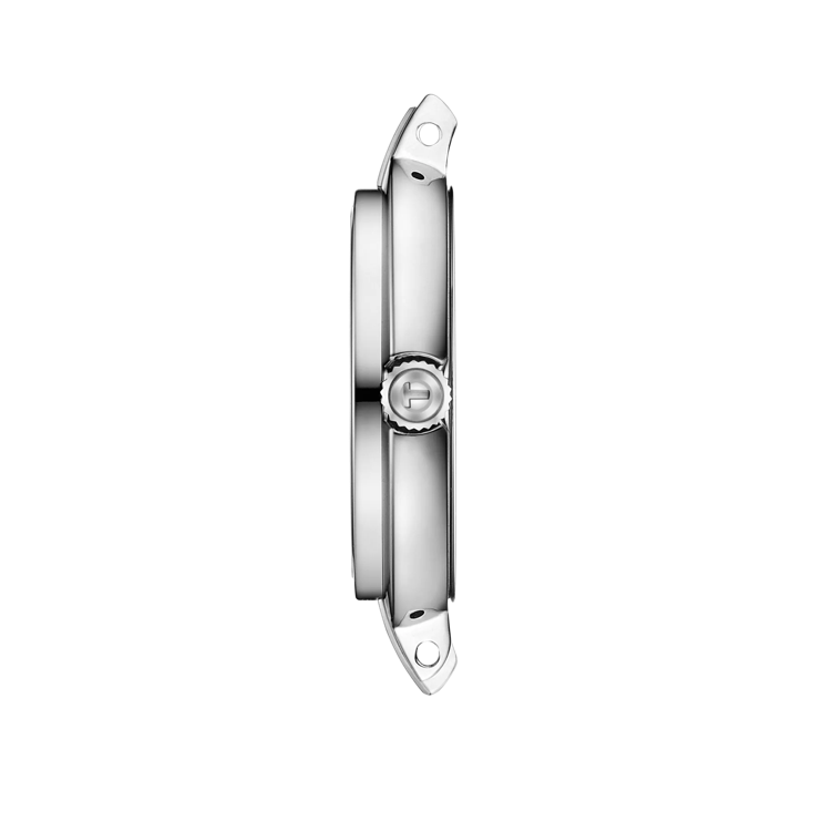 Profile view of the watch case Tissot Flamingo