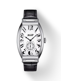 Front view of the watch Tissot Heritage Porto Mechanical with shadow