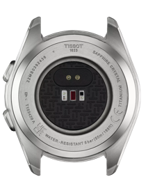 Back view of the watch case Tissot T-Touch Connect Sport