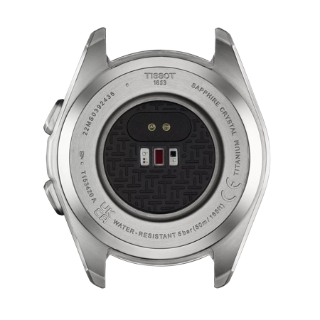 Back view of the watch case Tissot T-Touch Connect Sport