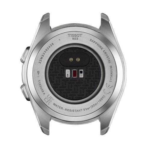 Back view of the watch case Tissot T-Touch Connect Sport