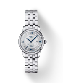 Front view of the watch Tissot Le Locle Automatic 20th Anniversary 29mm with shadow