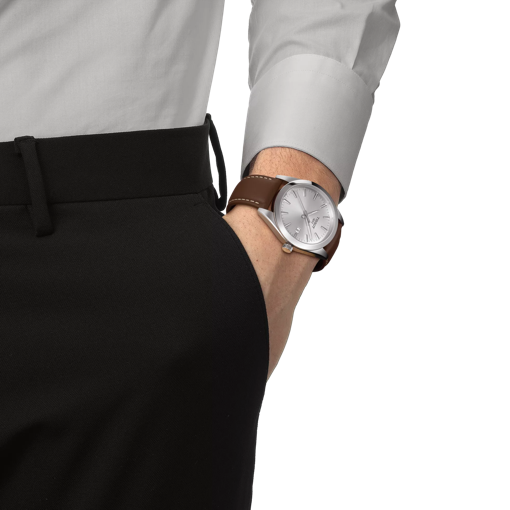 Simulation of the watch Tissot Gentleman Powermatic 80 Silicium on a wrist