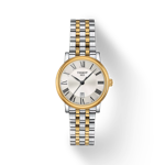 Front view of the watch Tissot Carson Premium Lady with shadow