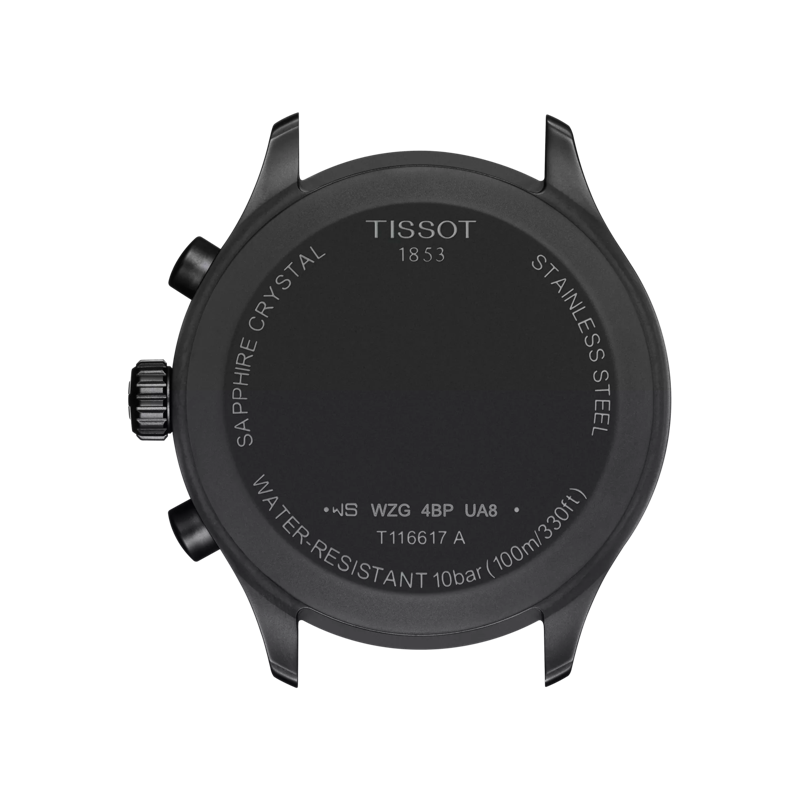 Back view of the watch case Tissot Chrono XL