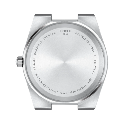 Vista posterior de la caja del reloj Tissot PRX Quartz 40mm