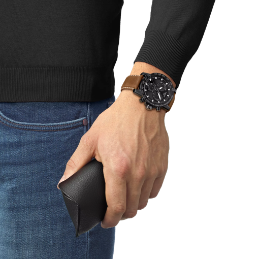 Simulation of the watch Tissot Supersport Chrono on a wrist