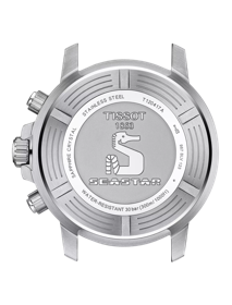 Back view of the watch case Tissot Seastar 1000 Chronograph