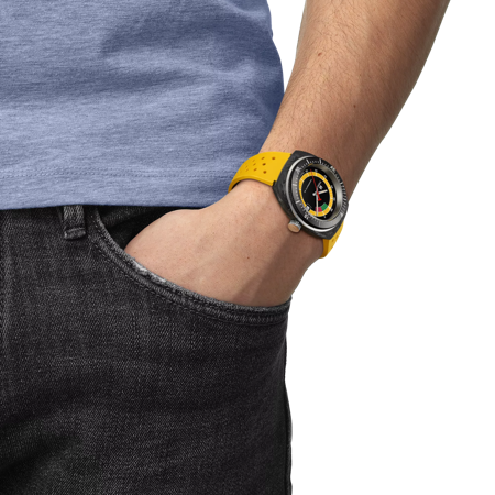 Simulation of the watch Tissot Sideral S Powermatic 80 on a wrist
