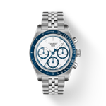 Front view of the watch Tissot PR516 Automatic Chronograph with shadow