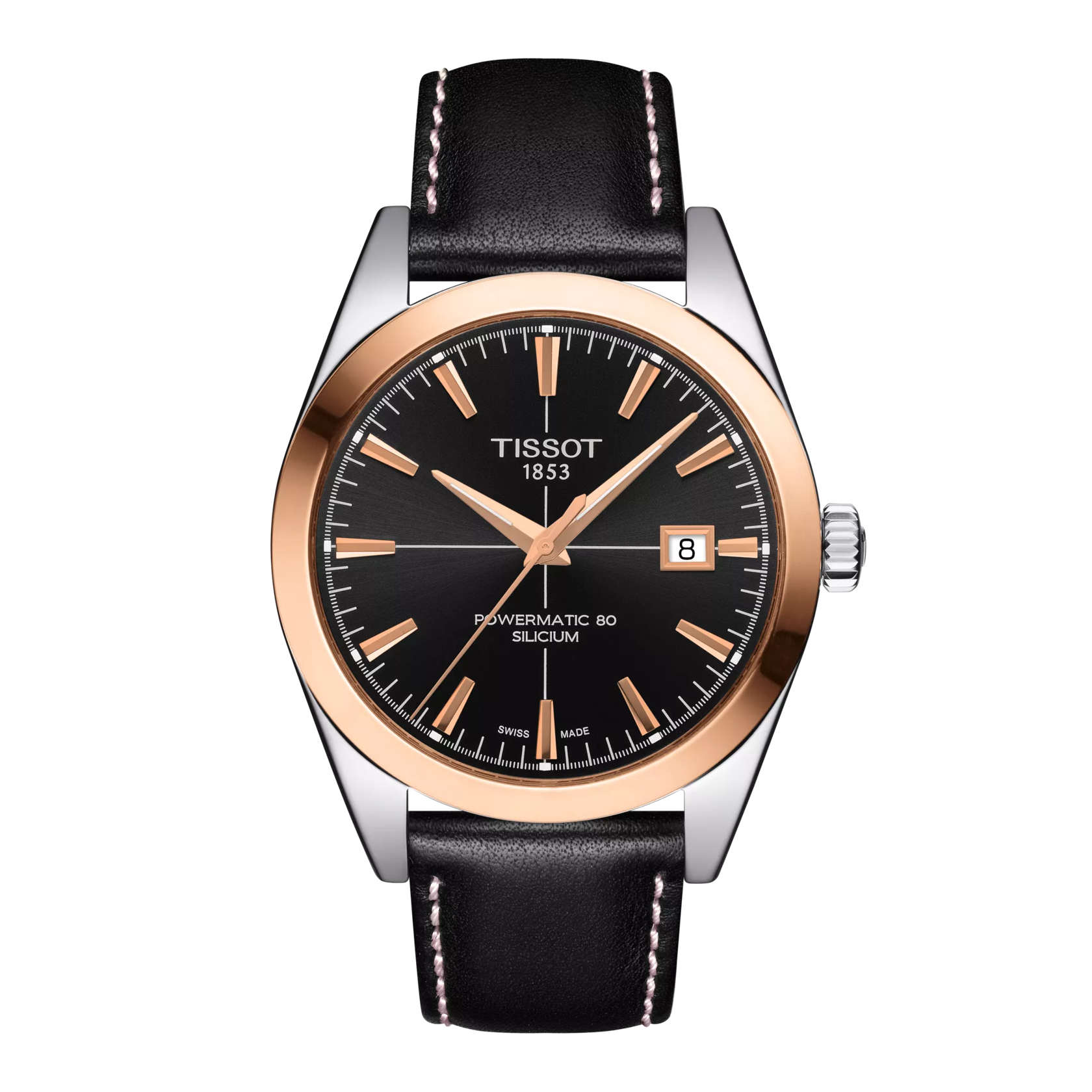 Tissot Gentleman Powermatic 80 Silicium Solid 18K Gold bezel