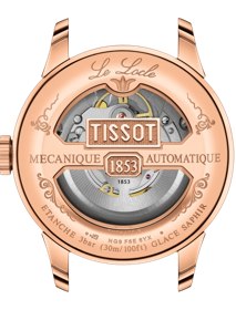 Back view of the watch case Tissot Le Locle Powermatic 80