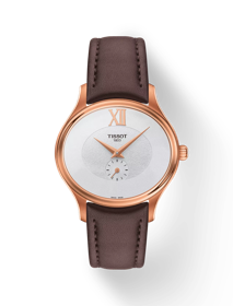 Front view of the watch Tissot Bella Ora with shadow