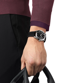Simulation of the watch Tissot Gentleman Powermatic 80 Silicium on a wrist