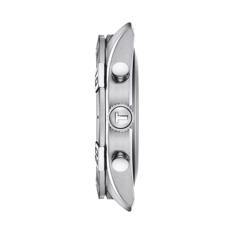 Profile view of the watch case Tissot PR 100 Sport Gent Chronograph