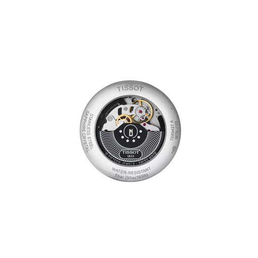 Back view of the watch case Tissot Chemin des Tourelles Automatic Chronograph