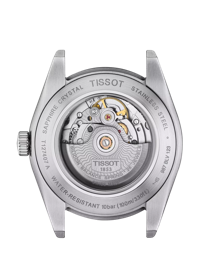 Back view of the watch case Tissot ジェントルマン オートマティック パワーマティック80 シリシウム
