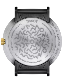 Back view of the watch case Tissot Heritage Memphis Gent