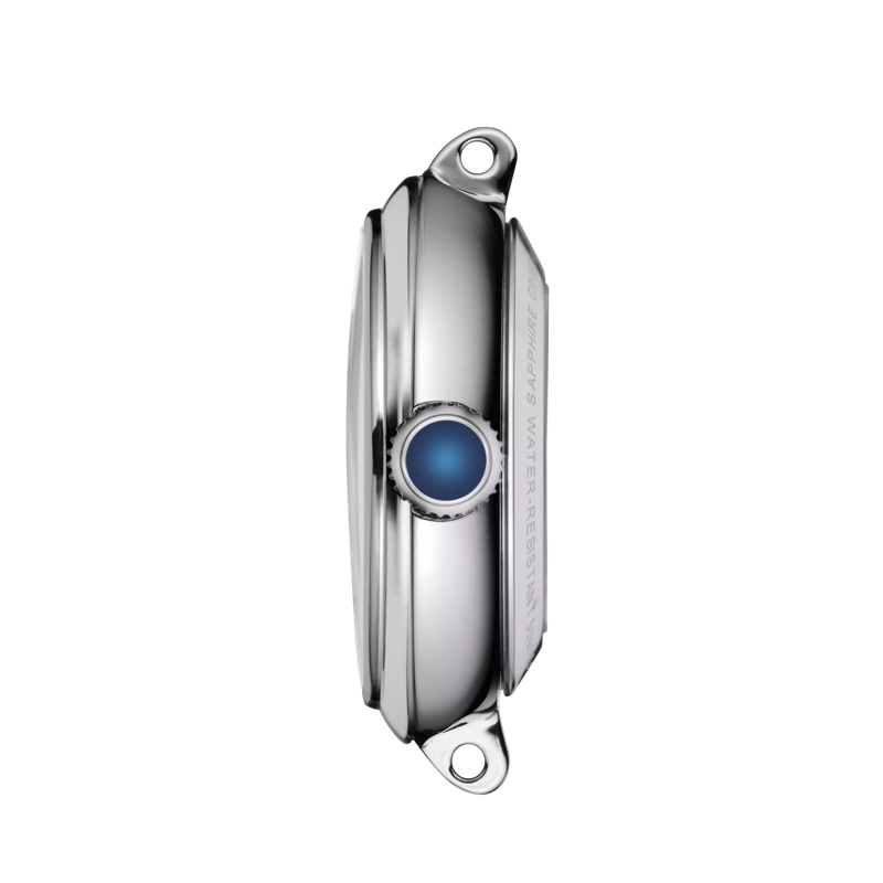 Profile view of the watch case Tissot Bellissima Automatic