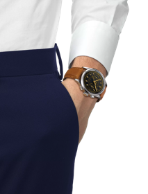 Simulation of the watch Tissot Telemeter 1938 on a wrist