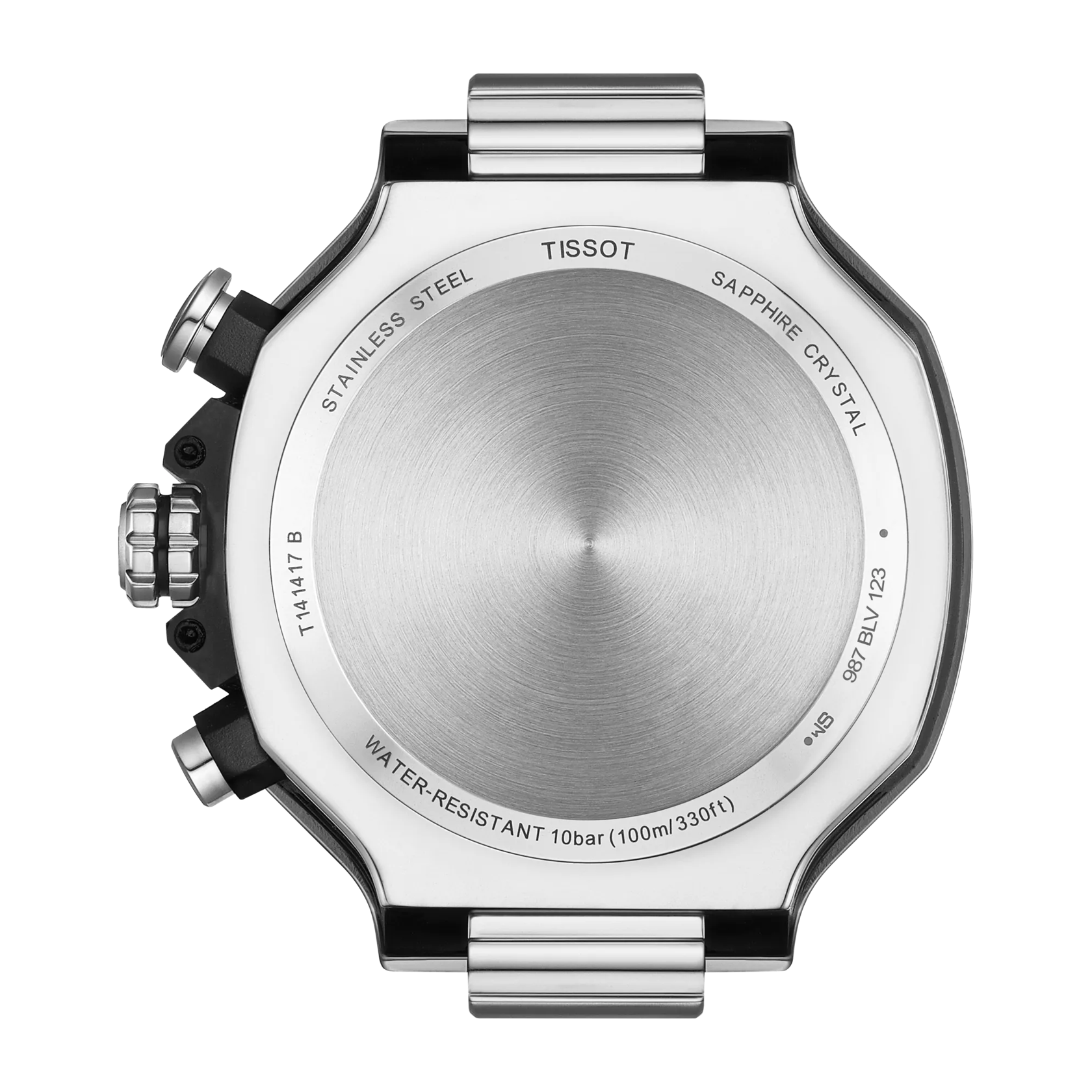 Back view of the watch case Tissot T-Race Chronograph