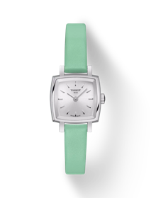 Vista frontal del reloj Tissot Lovely Summer set con sombra