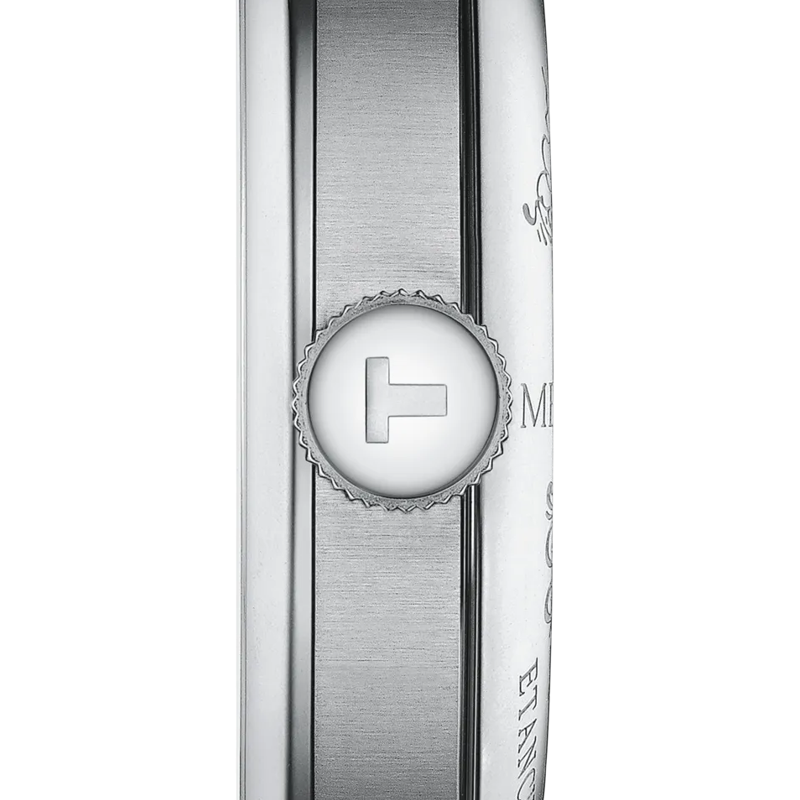 Profile view of the watch case Tissot Le Locle Powermatic 80