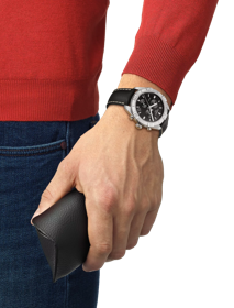 Simulation of the watch Tissot PR 100 Sport Gent Chronograph on a wrist