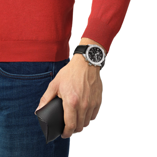 การจำลองนาฬิกา Tissot PR 100 Sport Gent Chronograph บนข้อมือ
