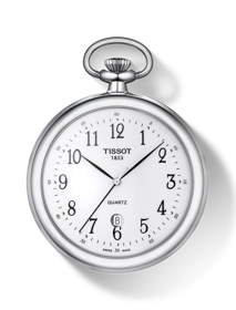 Front view of the watch Tissot Lepine with shadow