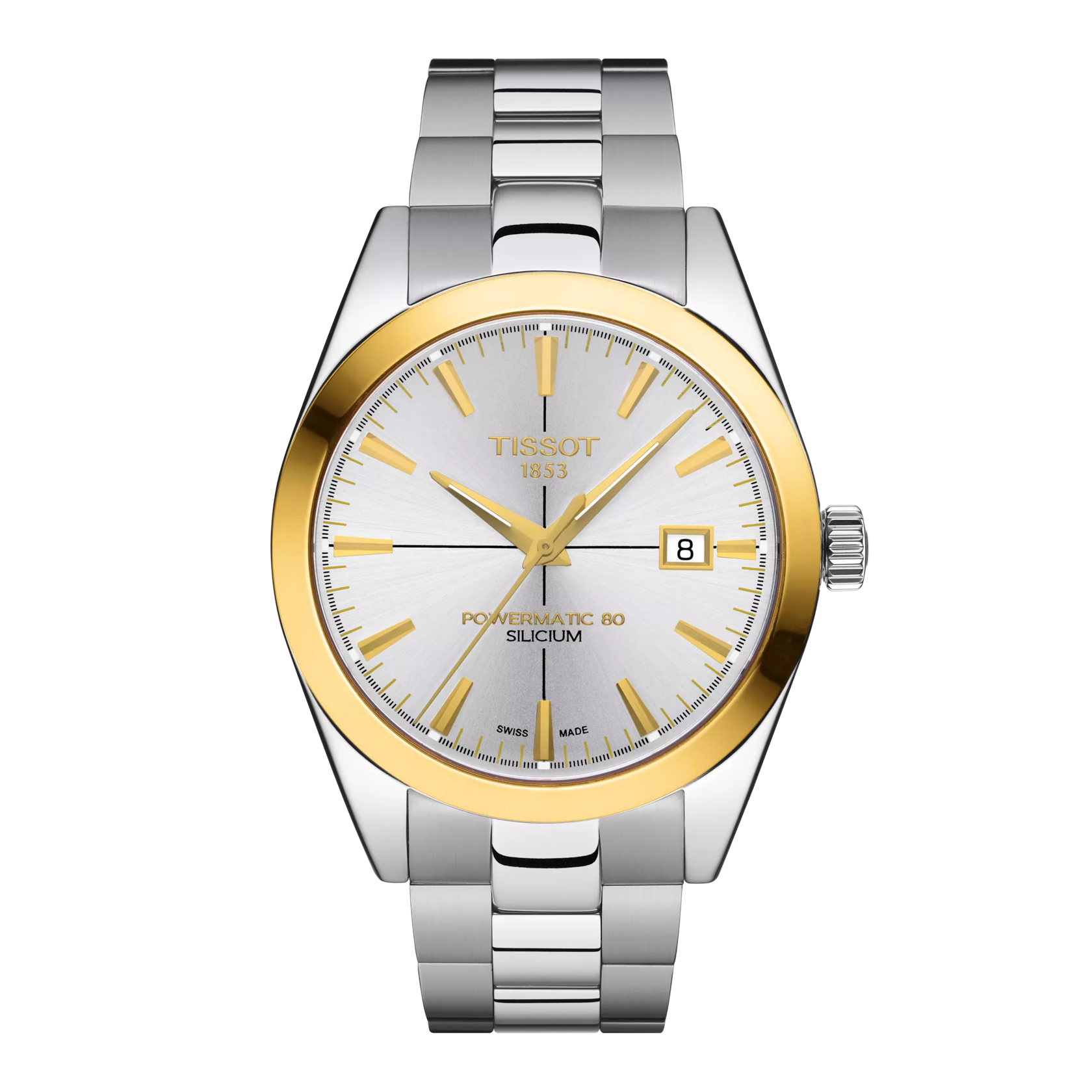 Tissot Gentleman Powermatic 80 Silicium Solid 18K Gold Bezel