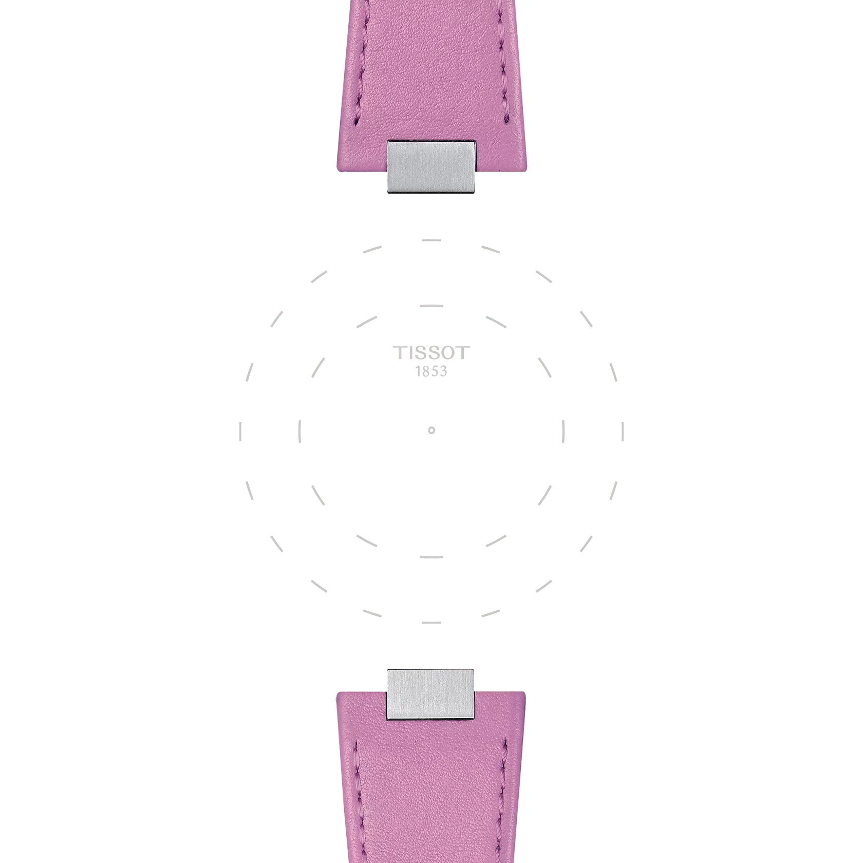 Tissot Official Pink PRX 35mm Leather Strap