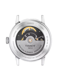 Back view of the watch case Tissot Classic Dream Swissmatic