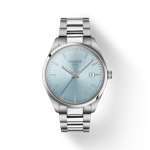 Vista frontal del reloj Tissot PR 100 Quartz 40mm con sombra