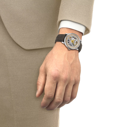 腕時計Tissot Chemin Des Tourelles Squelette の手首シミュレーション