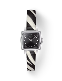 Front view of the watch Tissot Lovely with shadow