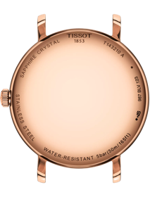 Back view of the watch case Tissot Everytime 34mm