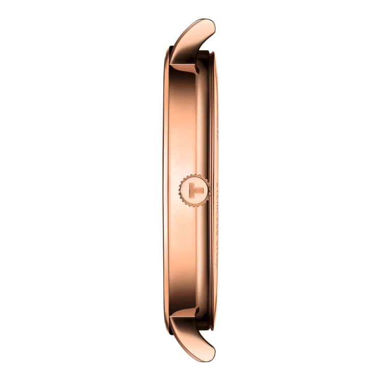 Profile view of the watch case Tissot Everytime 40mm